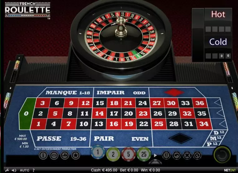 French Roulette, сделано NetEnt.