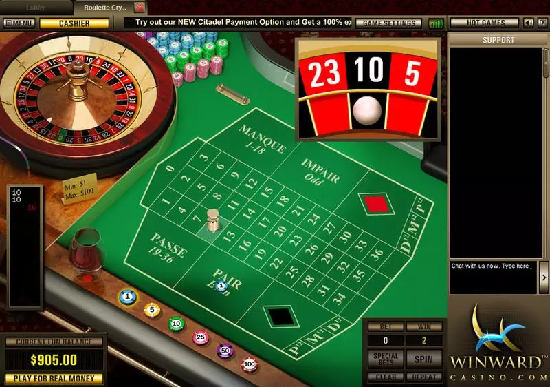 Roulette Crystal, сделано Topgame.