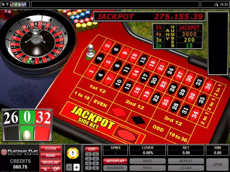 Roulette Royale, сделано Microgaming.